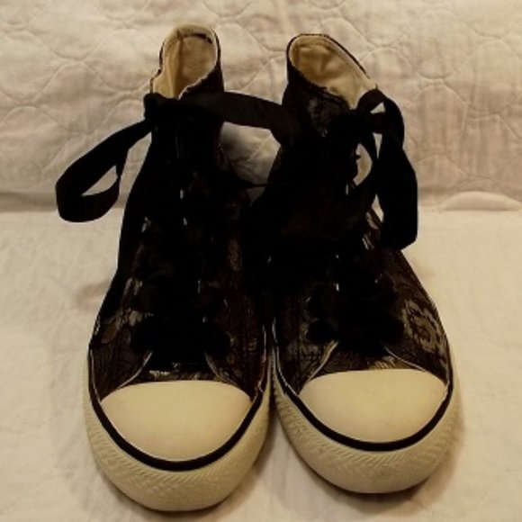 BABY ANGEL Women's Converse Hi-Top EU38, Flowery - Picture 3 of 8